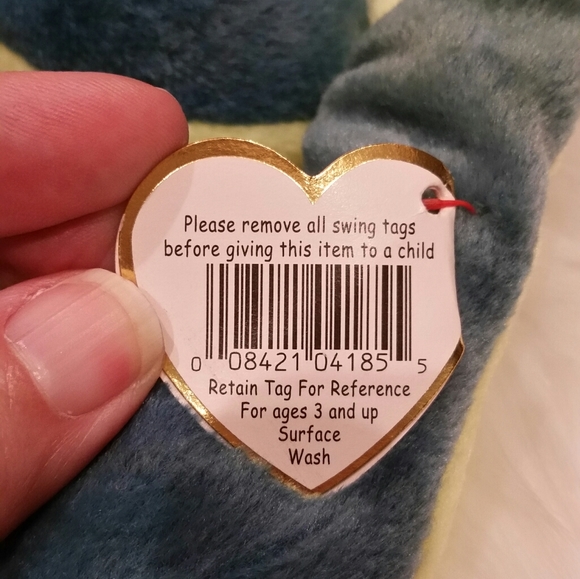 🎁FREE WITH PURCHAS NWT TY Beanie Baby,Snake:Hissy 1997 - Picture 3 of 8